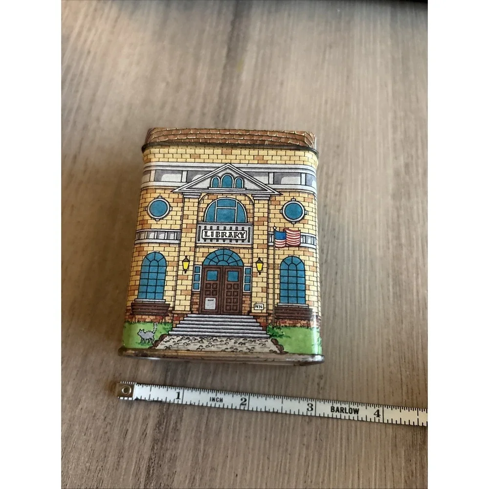 Vintage Keller-Charles of Philadelphia Miniature Library Tin 4.25